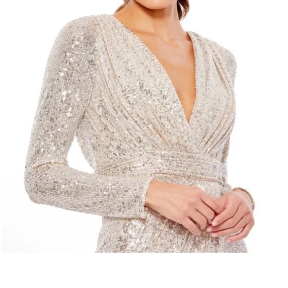 Ieena by Mac Duggal Sequin Gown - Picture 3 of 9